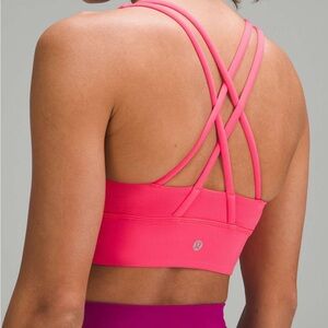 LULULEMON energy bra (long line) in LIPGLOSS